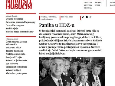 Reakcija na tekst Ivice Đikića u Novostima