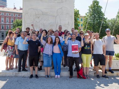 Susret gradonačelnice Graza Elke Kahr i članova i članica Radničke fronte u Rijeci