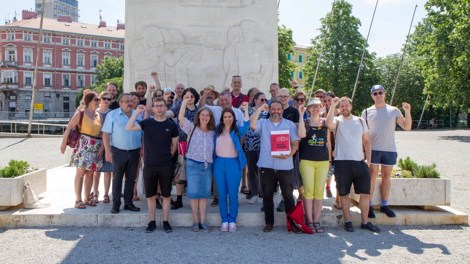 Susret gradonačelnice Graza Elke Kahr i članova i članica Radničke fronte u Rijeci