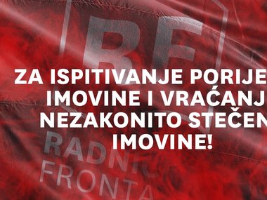 Za Zakon o ispitivanju porijekla imovine i vraćanju nezakonito stečene imovine!