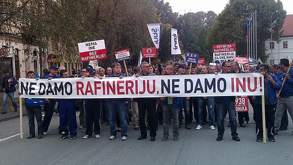 Pismo podrške radnicima INA-e i Rafinerije nafte Sisak