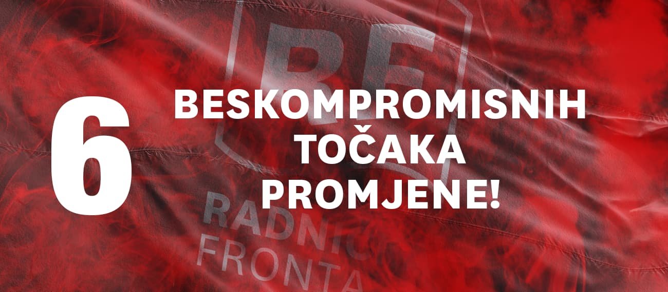 Šest beskompromisnih točaka promjene!