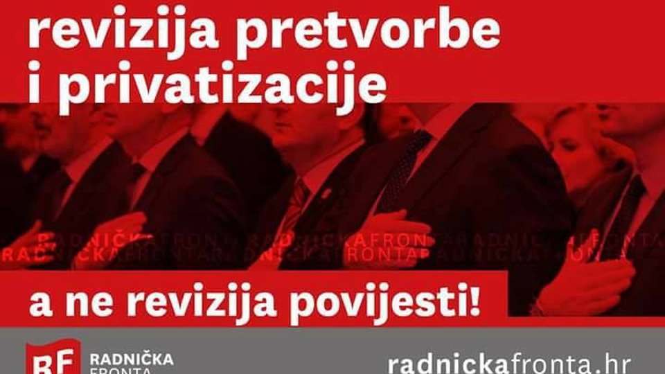 Izjava Radničke fronte Istra: odlučno "NE" reviziji povijesti i bujanju klerofašizma