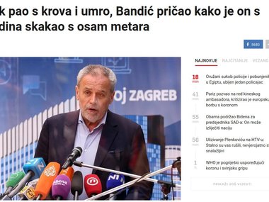 Milanu Bandiću je smrt radnika smiješna